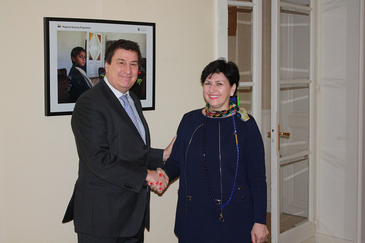 Minister Borovac with CEB Vice-Governor Monticelli