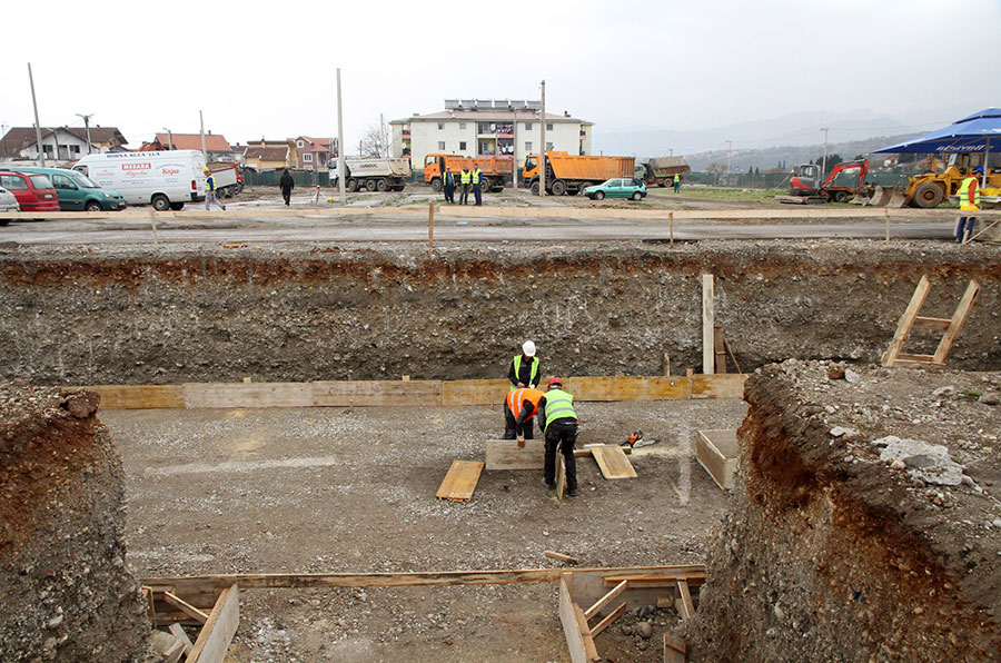 Construction site in Konik